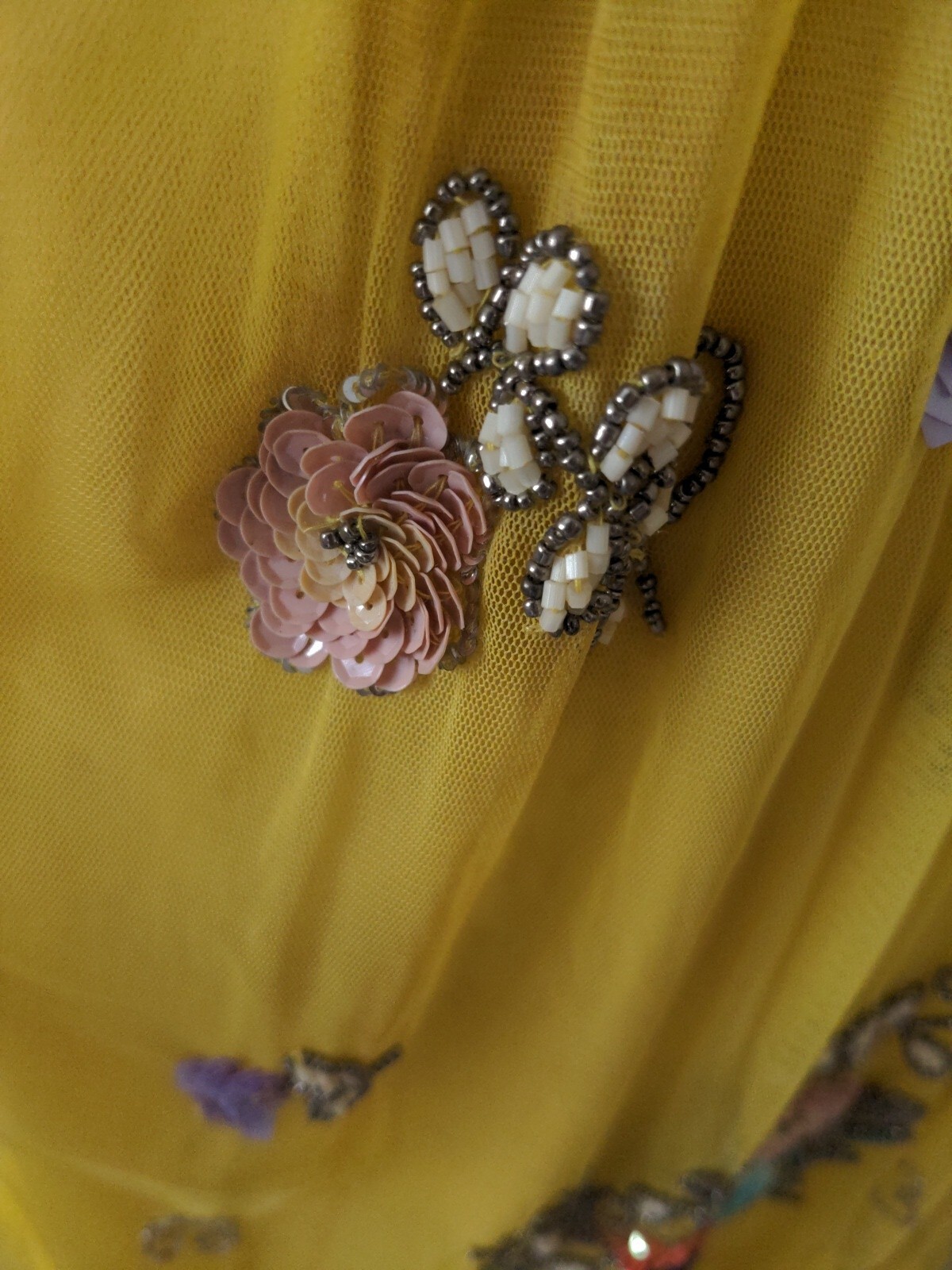 green emerald velvet dress ASOS Design Mustard Floral Embroidered Tie Up Back Belted Dress- Size  The  Saved Collection