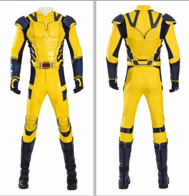 Wolverine X-Men Deadpool 3 Cosplay Custome Set Bodysuit Shoes Shoulder Armor Men