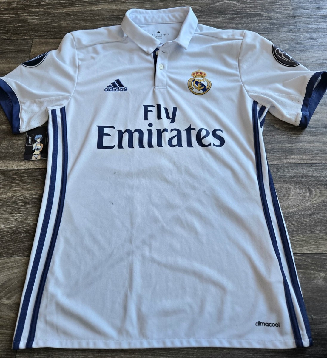 Adidas Real Madrid 16/17 Home Gareth Bale Soccer Jersey Size