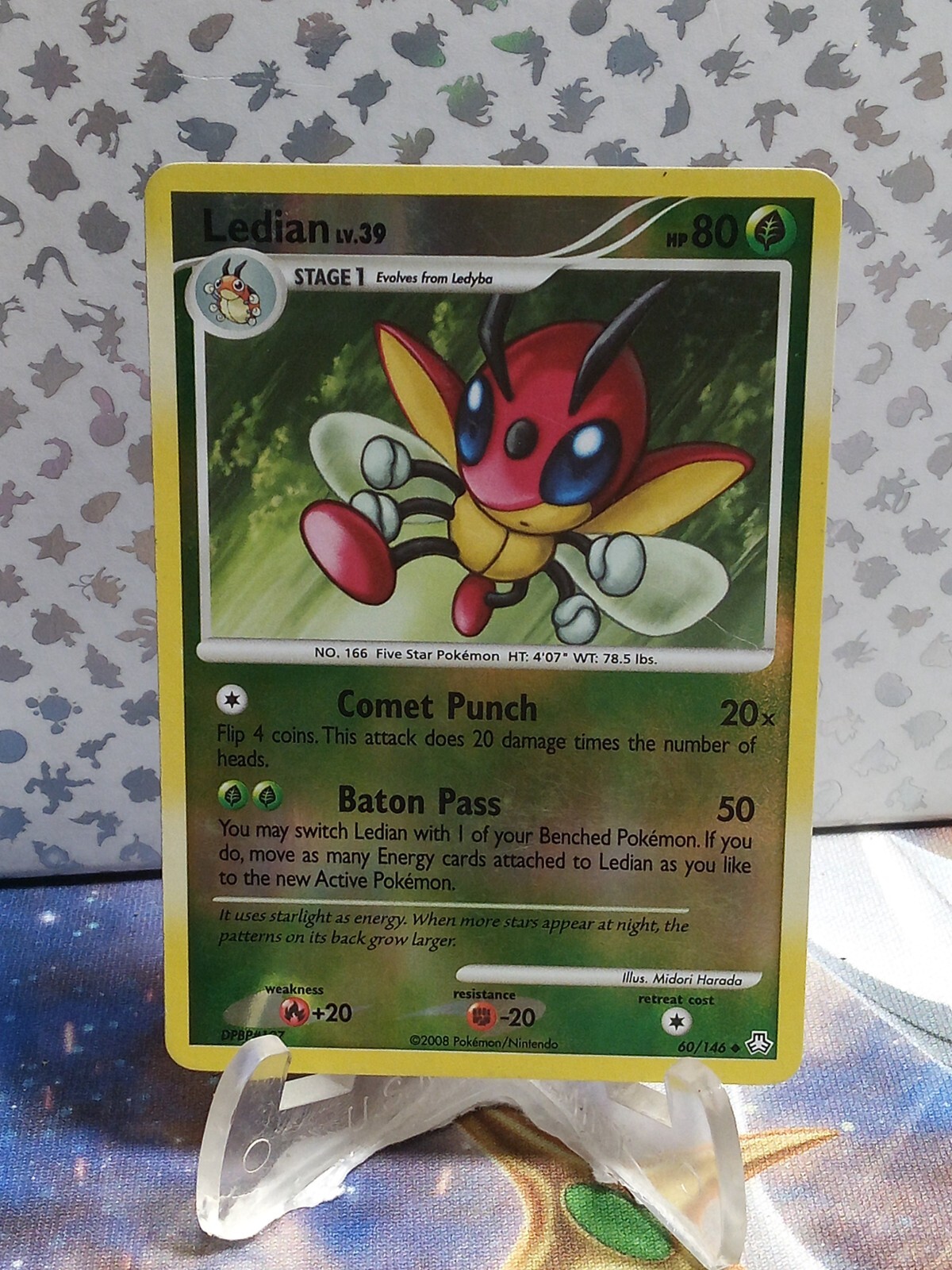 Pokemon TCG - Reverse Holo Ledian 60/146 - Legends Awakened   #C