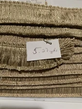 ❤️Brush Fringe 5.27 Yards 1.5” Wide Golden Wheat draperies, upholstery, pillows,