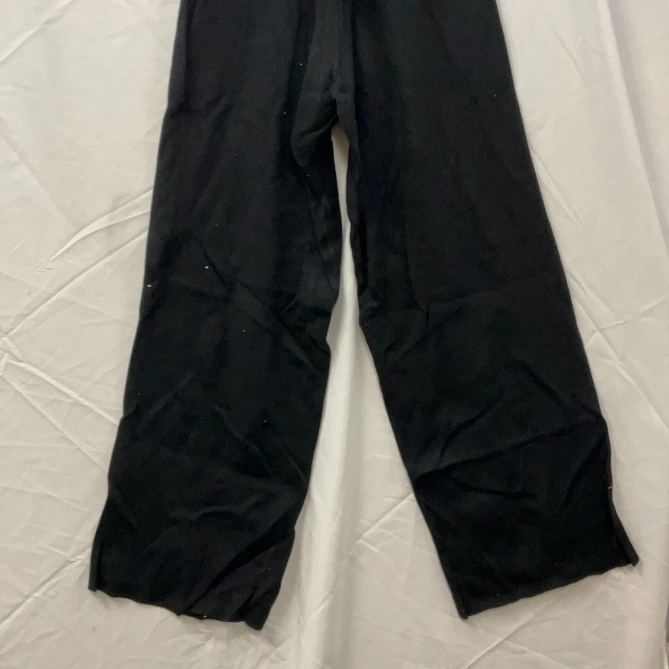 Macacão longo MNG Mango feminino tamanho pequeno preto mangas curtas bolsos com cinto - Imagem 4 de 4