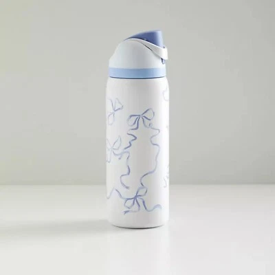 AS SHOWN Owala 32 oz Urban Outfitters Exclusive Tied And True Blue Bows Bottle New