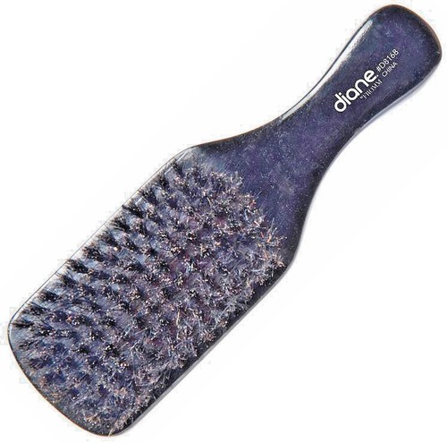 Diane #D8168 Club Hair Brush 100% Soft Boar 7" wood handle - Picture 1 of 1