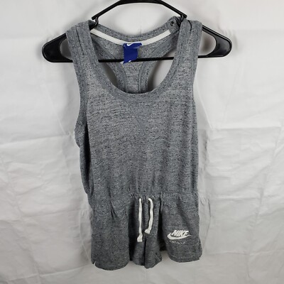 Nike Romper Women's Small Gray Sportswear Gym Vintage