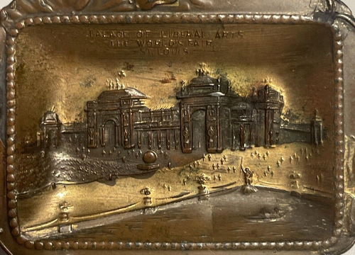 1904 ST LOUIS WORLD'S FAIR METAL TRAY SOUVENIR PALACE OF LIBERAL ARTS 4.75 in - Picture 4 of 15