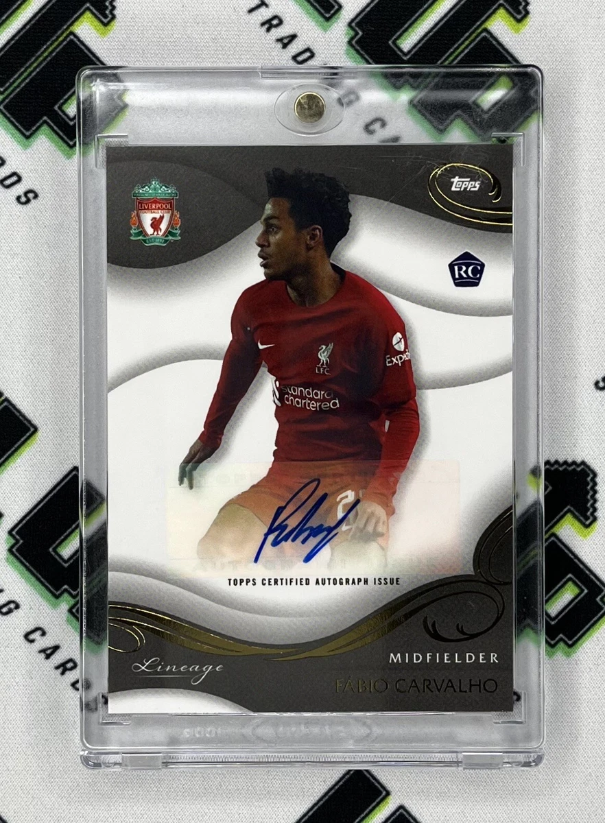 2022-23 Topps Liverpool FC Lineage Fabio Carvalho ROOKIE AUTO #AU-FC RC