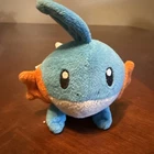 Pokemon Advanced Mudkip Plush 2004 Hasbro Nintendo Blue Orange Vintage Toy 60795