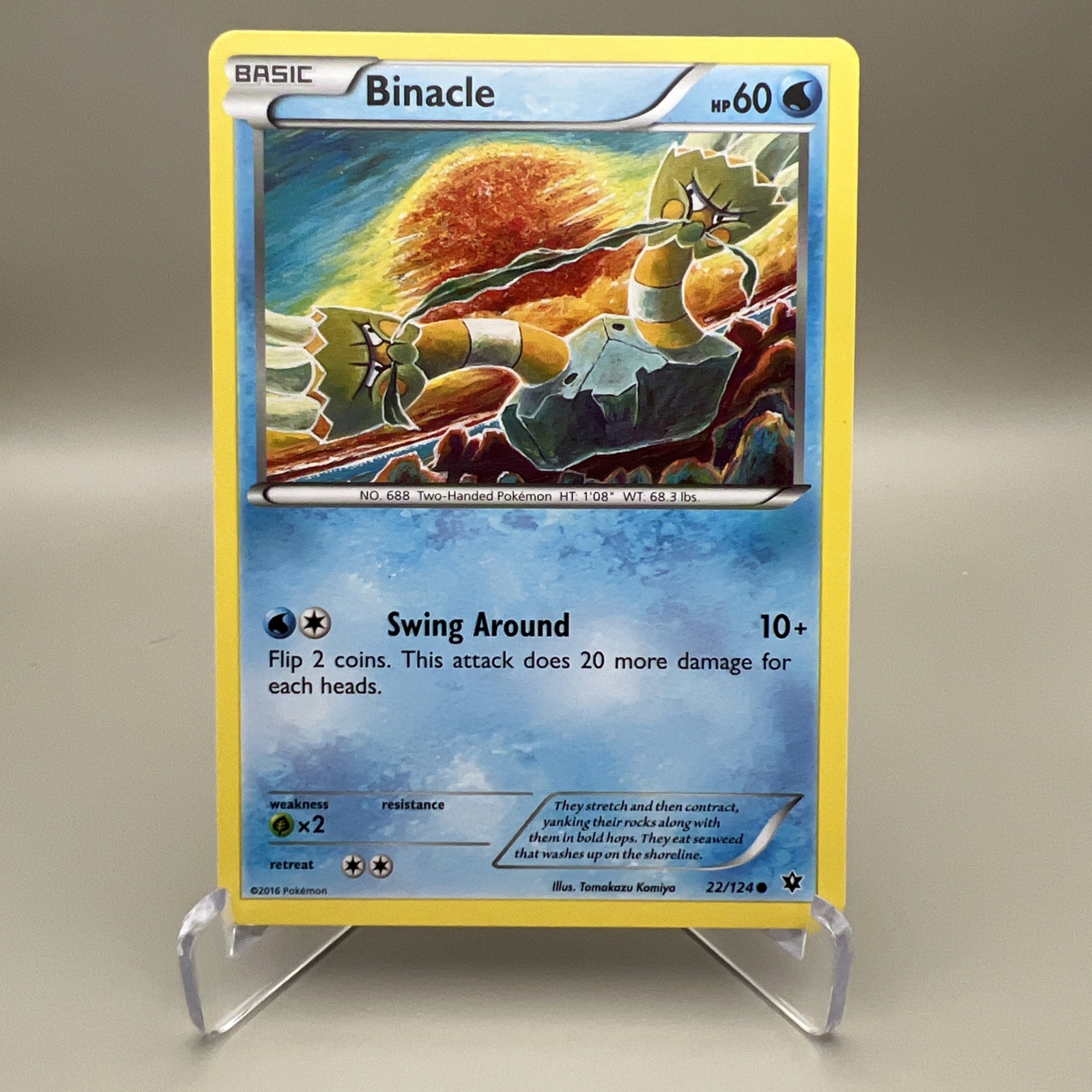 Binacle 22/124 Regular Common - XY Fates Collide 2016 Pokemon TCG