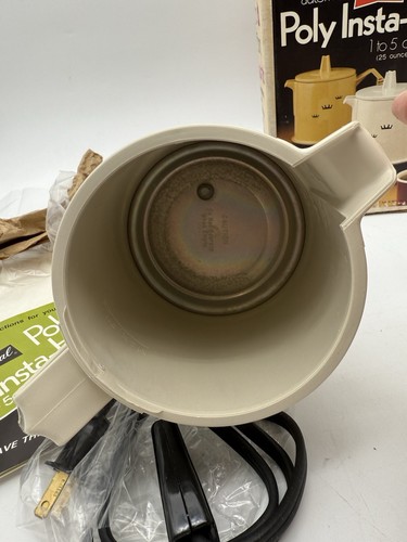 VTG Electric Warmer Server Regal Poly Insta-Hot Almond Crown Design Atomic - Picture 12 of 19