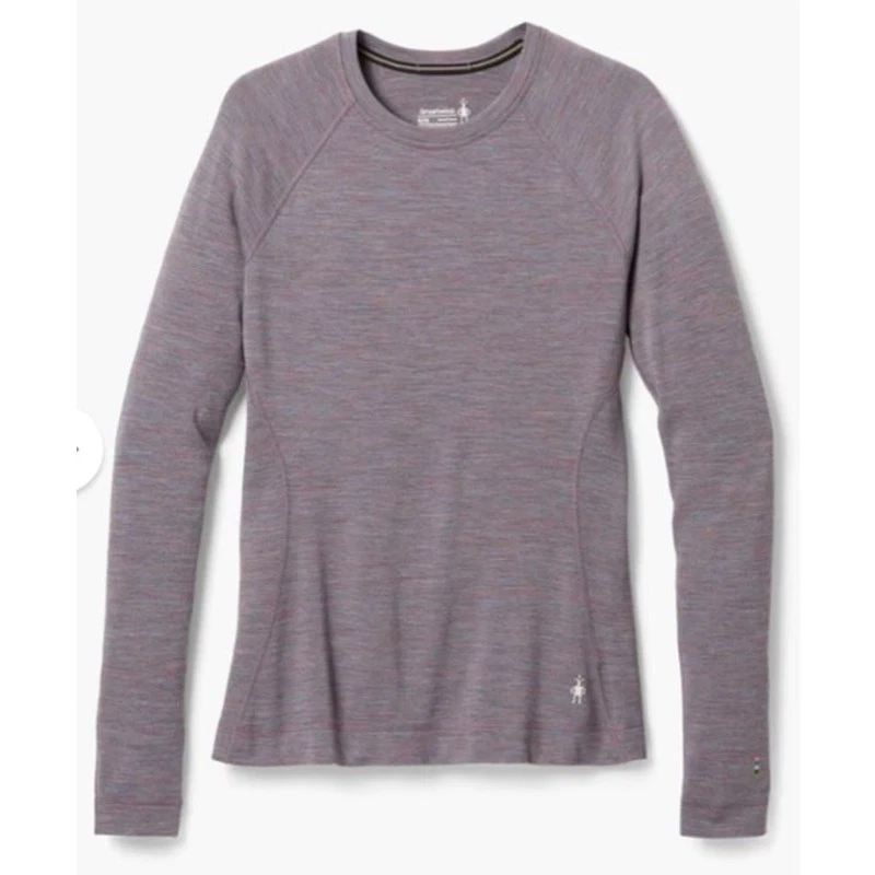 Smartwool Classic Thermal Merino Wool Crew Base Layer Top Women Large Purple