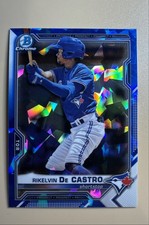2021 Bowman Chrome Draft Sapphire Edition - Rikelvin De Castro #BDC-188 (RC)