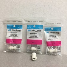 JOHN GUEST PP0408WHD 1/4" O.D. X 1/4" O.D Push-to-Connect Polypropylene Coupling
