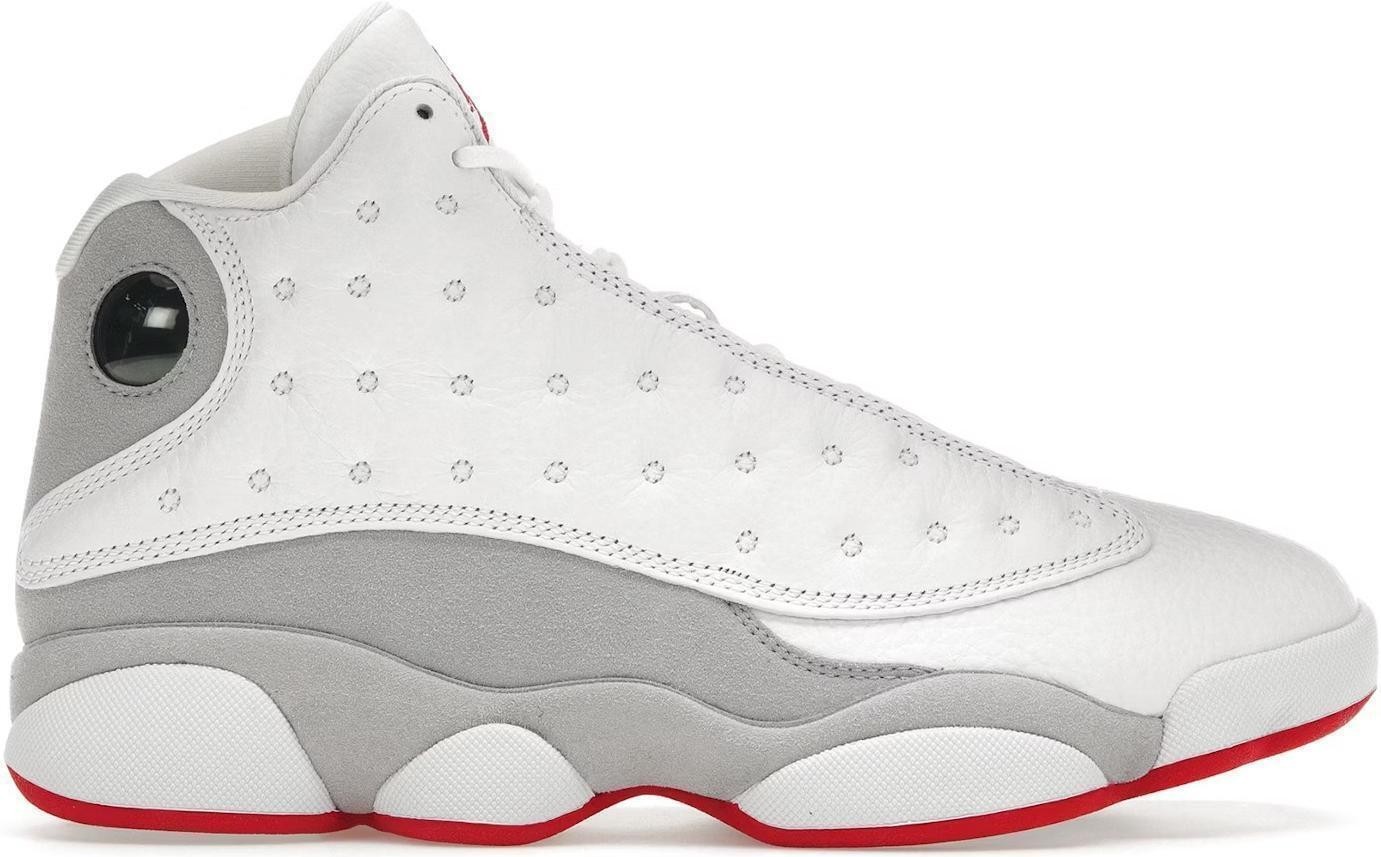 white grey jordan 13