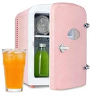 Healsmart 4 Liter/6 Can Mini Fridge Observation Window Freon-Free Portable
