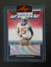 Tamorrion Terry 2022 LEAF METAL DRAFT PRE-PRODUCTION PROOF 1/1 HOLIDAY BONUS