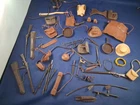 Vtg 1970's Marx Johnny West 50 Piece Lot Weapons Saddle and Accessories Geronimo