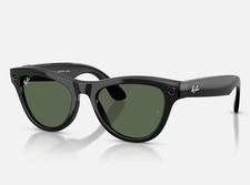 Ray-Ban Meta Skyler Gen 2 Shiny Black Frame G15 Green Plano Lens RW4014