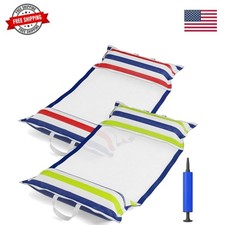 Inflatable Pool Hammock Float - 2 Pack Water Hammock Pool Floaties Multi-Purp...