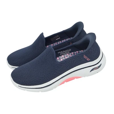 Skechers Go Walk Arch Fit 2.0 Slip-Ins Navy Hot Pink Women Casual 125332-NVHP - Photo 1/4