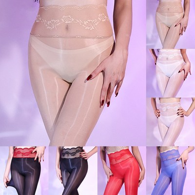 Metelam Damen Strumpfhose, Hohe Taille, Glänzend, Nahtlos, Dehnbare