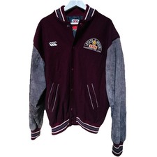 Vintage 1991 QLD Maroons State Of Origin Rugby League Bomber Jacket. Size XL