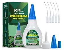 CA Glue Medium Viscosity Kit, 1.75 oz. Cyanoacrylate Glue, Super Glue