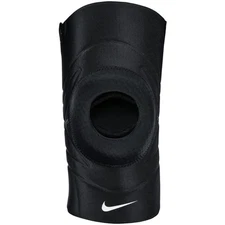 Nike Pro Open Patella Knee Sleeve 3 Dri FIT Black White Size XL Brace New