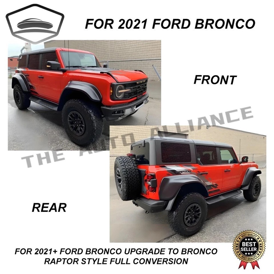 For 21+ Ford Bronco Upgrade to BRONCO RAPTOR Style Full Conversion ...