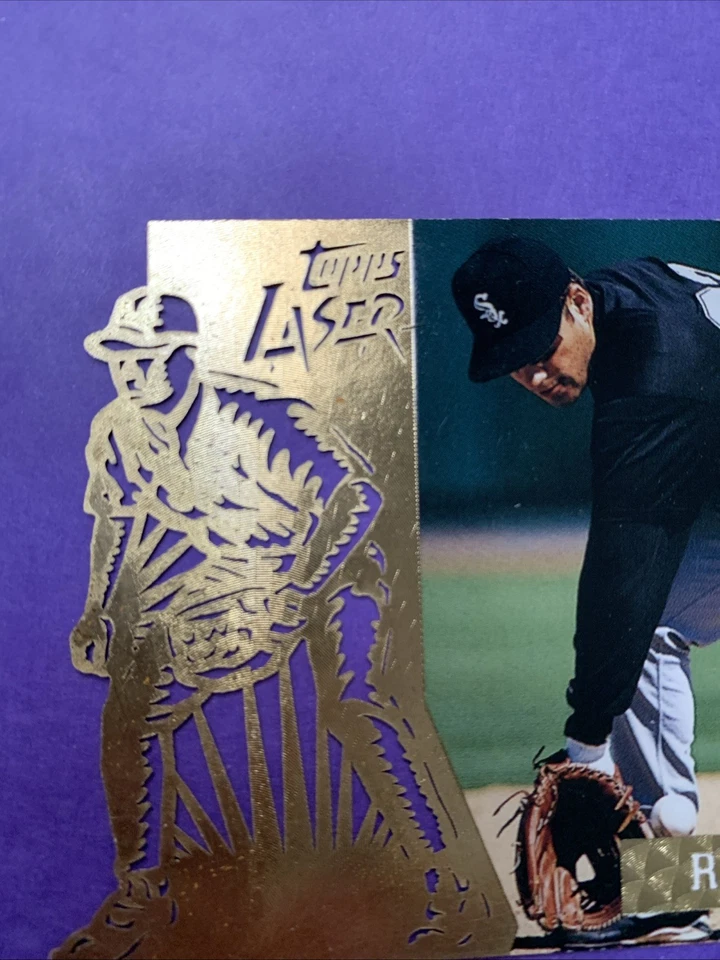 1996 Topps Laser - Robin Ventura #32 Chicago White Sox - Image 2 of 4