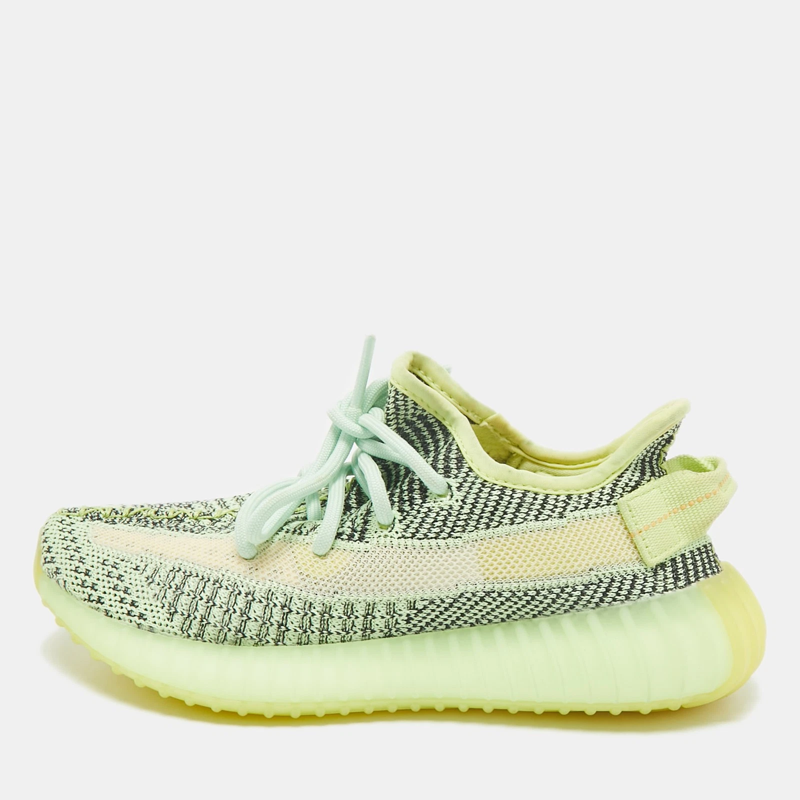 Yeezy x Adidas Tessuto Maglia Verde Neon Boost 350 V2 Yeezreel (Riflettente)