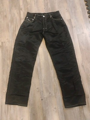 Vintage YMLA Pants Size 34  Black Nylon Rave Y2K Disco Dance 
