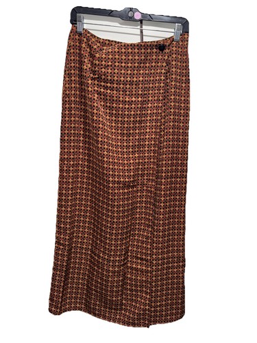 Wildflower Wrap Maxi Skirt 11/12 Straight Multicolor Geometric Boho Prairie