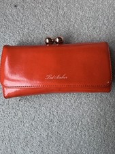 TED BAKER RED LEATHER TEARDROP CRYSTAL PATENT PURSE EXCELLENT CONDITION 