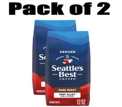 Seattle s Best Coffee, Post Alley, Dark Roast, Ground Coffee,12 oz, 2pk