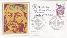 France 1980 Aristide Briand Silk FDC Paris special cancel typed VGC