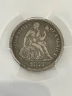 1877-CC 10C PCGS F12 Seated Liberty Silver Dime Nice Details Great Historic Coin