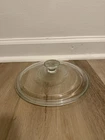 Vintage PYREX G-1-C Corning Ware Round Clear Glass Replacement Lid 9" Vintage