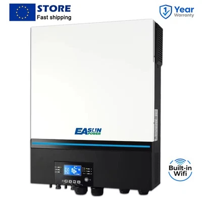 EASUNPOWER 11KW Solar Hybrid Wechselrichter Off Grid 48V 150A Dual MPPT mit WiFi Bluetooth