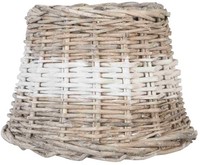 Clayre & Eef 6RO0063BW Lampenschirm Rattan Ca. Ø 20 X 15 Cm / E27