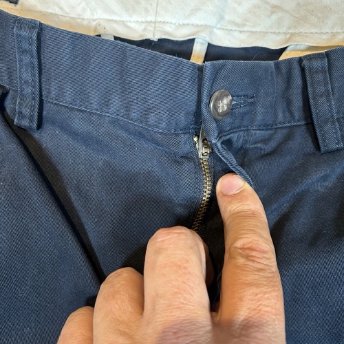 Polo Ralph Lauren Mens Chinos 33W 32L Navy Blue Ethan Cotton Trousers Pants - Picture 7 of 19