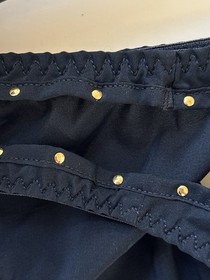 NWT Agent Provocateur LIZA Brief Navy 3 Medium Boudoir Cutout Vamp Designer