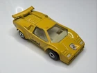 Matchbox Lamborghini Countach LP 5000S Yellow Vintage 1985 Diecast MB11
