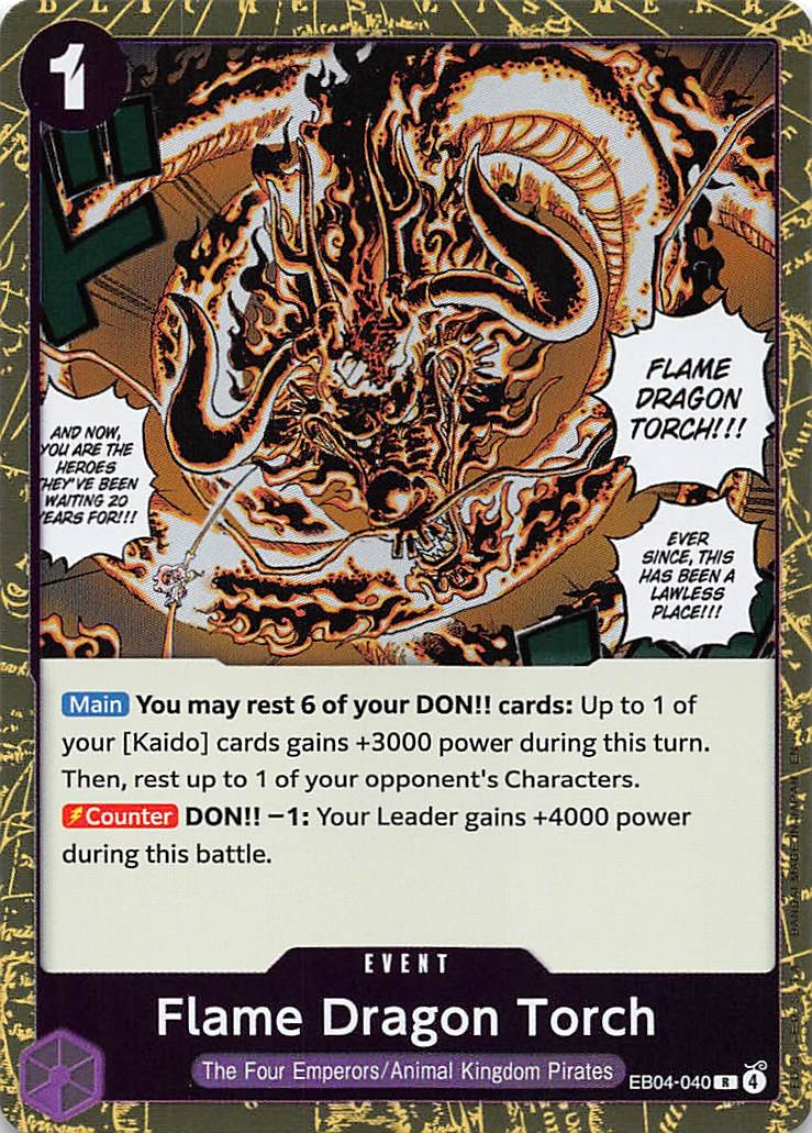 Flame Dragon Torch Foil EB04-040 The Azure Sea's Seven One Piece