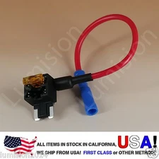 ADD-A-CIRCUIT BLADE STYLE ATM LOW PROFILE MINI FUSE HOLDER FUSE TAP + 5AMP FUSE