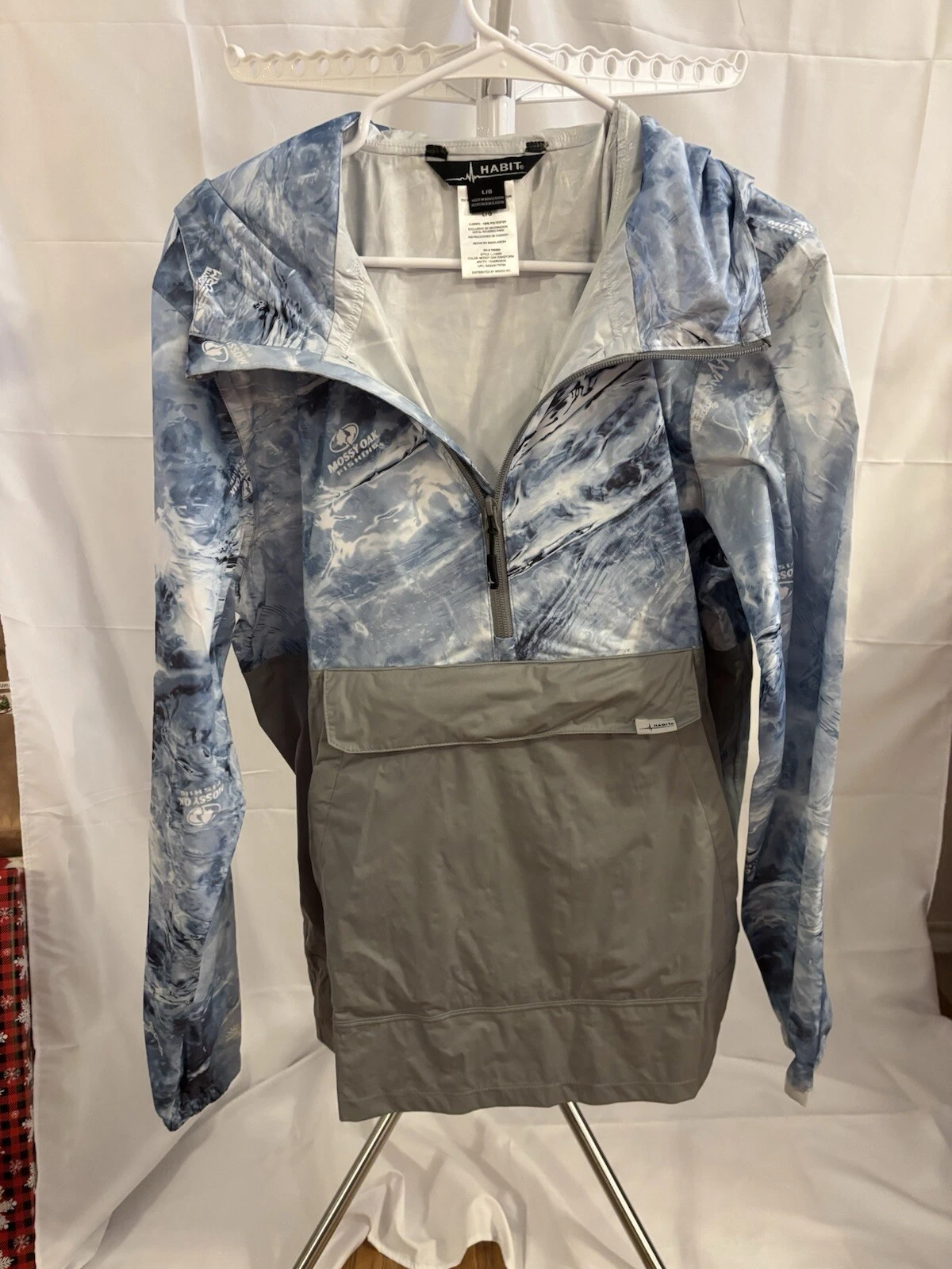 Habit Men’s Tarmac Cove Lightweight Anorak Pullover Mossy Oak Wakeform Arctic L
Opens in a new windo