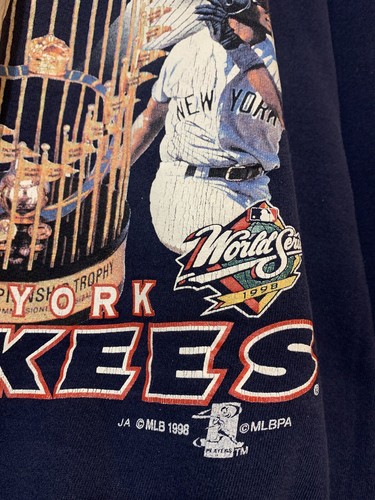 Vintage New York Yankees MLB Baseball 1998 World Series Champions Sweatshirt XL - Picture 4 of 14