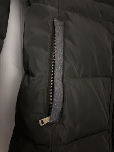 Cole Haan Women's Green Taffeta Faux Fur Hood Trim Quilted Down Coat Size Medium - Picture 8 of 10