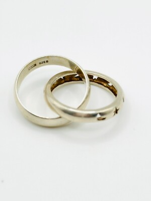 KENZO Paris Sterling Silver Double Band Ring size 6. J-59 | eBay