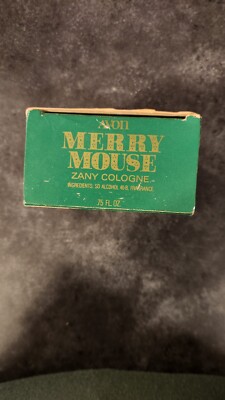 NEW Avon Merry Mouse Zany Cologne .75 Fluid Ounces Full Bottle